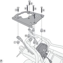 Adaptador posterior para Himalayan 21 > 22 maleta MONOKEY« o MONOLOCK«