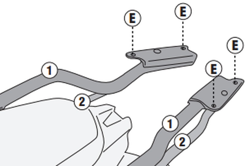 Kit Maleta + Soporte CF Moto Multiterrain 650 MT 2021- GIVI