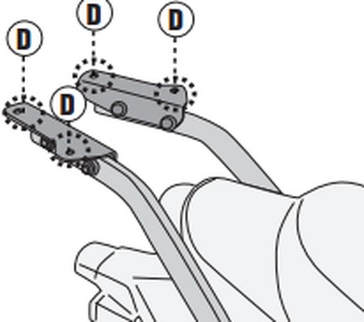 Adaptador baul K. Z650RS (22>) para maleta MONOKEY« o MONOLOCK«
