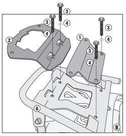 Adaptador baÃºl VALICO 500DS (20 > 22) para maleta MONOKEYÂ® o MONOLOCKÂ®