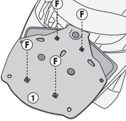 Adaptador baul JOYRIDE 300 (22>) para maleta MONOKEY« o MONOLOCK«