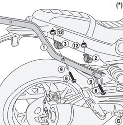 Adaptador baul LEONCINO 800 (22>) para maleta MONOKEY« o MONOLOCK«
