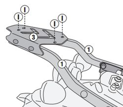 Adaptador baul HNTR 350 (22>) para maleta MONOLOCK«