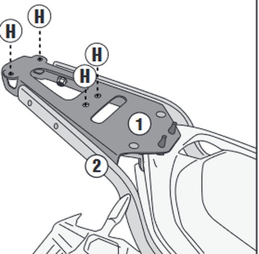 Adaptador baul SUNRA Miku Super (22>) para maleta MONOLOCK