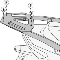 Adaptador pbaul KL Brera 125-300 (22) para maleta MONOLOCK«