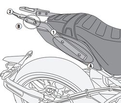 Adaptador baul CFMOTO 700 CL-X (21 > 22)  para maleta MONOLOCK«