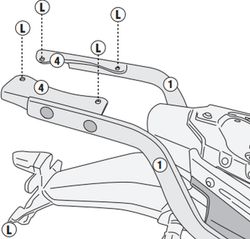 Adaptador baul V.TROFEO 300AC SCRAMBLER (22) para maleta MONOLOCK«