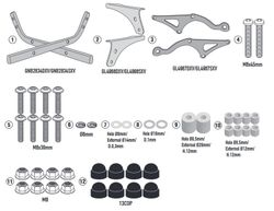 Adaptador posterior Super Cub C125 (22) para maleta MONOLOCK«