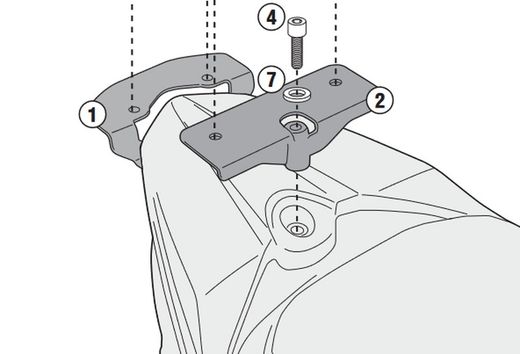 Soporte baul Agility 50-125- r16+ (14 > 21)