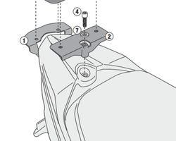 Adaptador baúl Agility 50-125  R16+ (14 > 23)