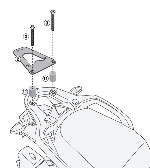 Portaequipajes MK Triumph Tiger 1200 GT (22 > 23)