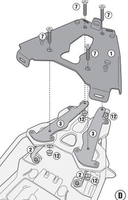 Portaequipaje bmw f750 gs y bmw f850 gs 18>20, 21> kappa kra5127