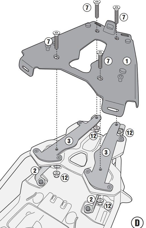 Portaequipaje bmw f750 gs y bmw f850 gs 18>20, 21> kappa kra5127