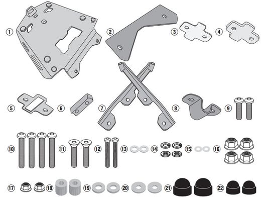 Portaequipajes  BMW F 850 GS Adventure (19>23)