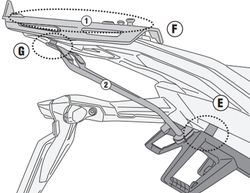 Soporte baúl monokey  bmw f 900r / f 900 xr.900.2020