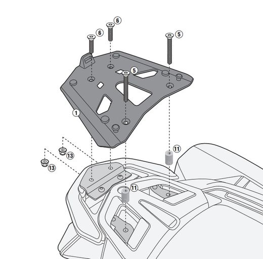 Portaequipajes BMW R 1200 RT (14>18) y R 1250 RT (19>20)