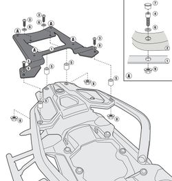 Adaptador-top BMW R 1250 GS (13 > 23)