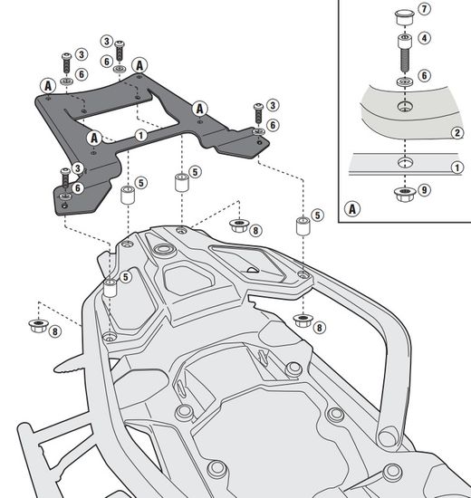 Adaptador-top BMW R 1250 GS (13 > 23)