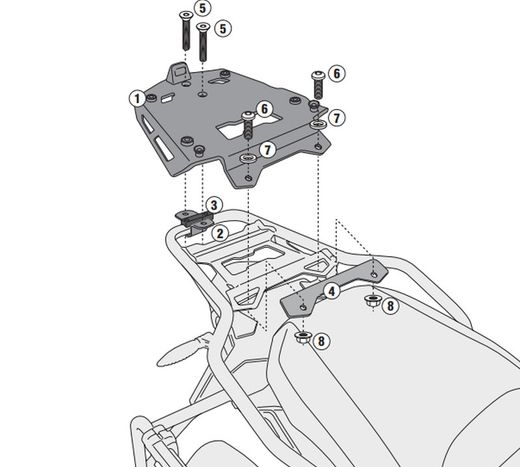 Porta bául BMW R 1200GS 13>19/ 1250 GS ADV, 19>