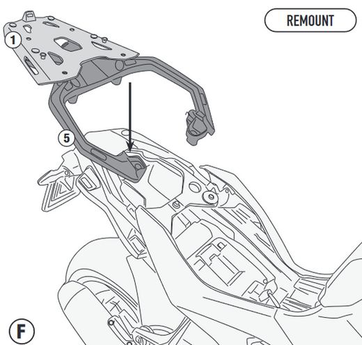 Adaptador-top BMW S 1000 XR (20 > 22) kappa