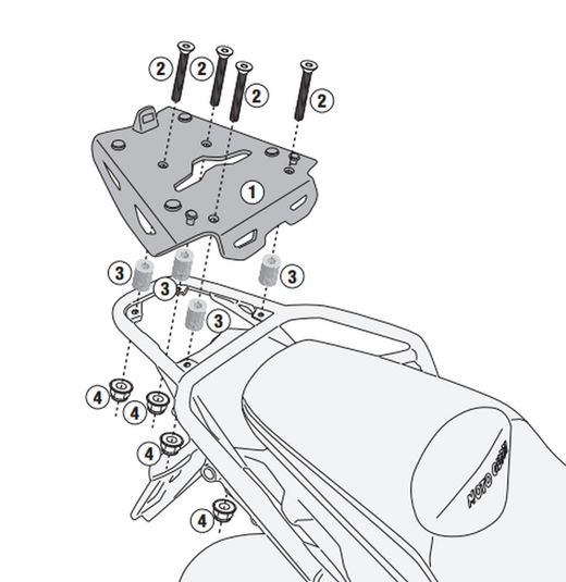 Portaequipajes Moto Guzzi V85 TT (19 > 23)