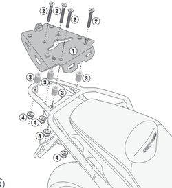 Soporte maleta moto guzzi v85 tt (19 > 23)