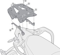 Soporte maleta ktm.adventure-r.1190/1290.13/17 givi sra7703