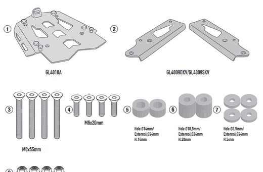Portaequipajes  ktm 1290 Super Adventure R/S (21 > 22) Kappa