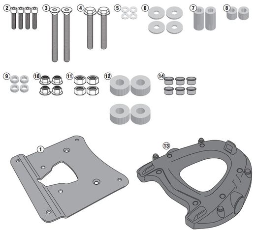 Portaequipajes MP3 300ie-500ie Sport / Business (08/14 > 17)