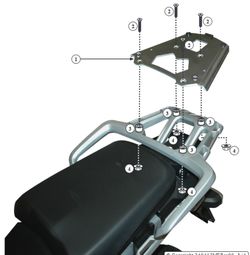 Soporte maleta tiger explorer 1200 (12>17) y tiger 1200 (18>)