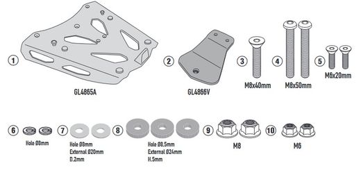 Portaequipajes YAMAHA Tracer 9 - Tracer 9 GT (21-22)
