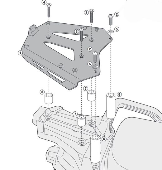 Portaequipajes xt1200z /ze super ténéré (10>20) givi
