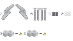 Adaptador parrilla triumph tiger 900 (20 > 21)
