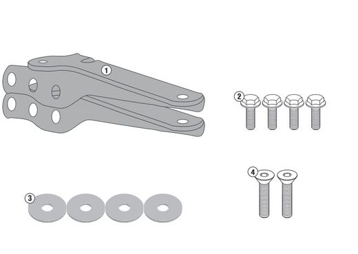 Soporte maleta kawasaki versys 650 (15 > 21) y (22>) givi sr4114