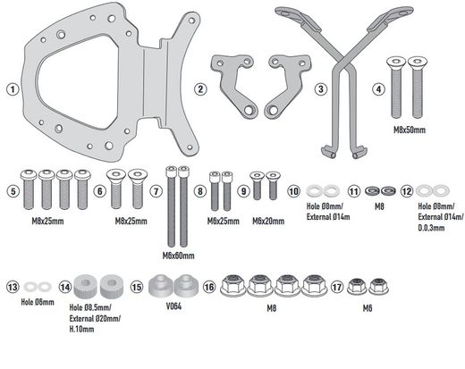 Soporte maleta maxsym tl 500 (20 > 21)