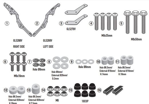 Adaptador Baul Leoncino 800 trail 22>