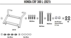 Adaptador parrilla Honda CRF 300 L (21 > 23)