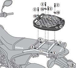 Adaptador parrilla Honda CRF 300 L (21 > 23)