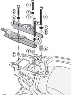 Adaptador parrilla Cfmoto 800 MT (22>)
