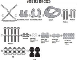 Adaptador parrilla VOGE SR4 350 (22 > 23)