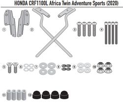 Adaptador-top CRF1100L Africa Twin (20>23) y Adventure Sports (20> 2, 24>)