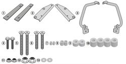 Adaptador-top Suzuki V-Strom 1050 (20> 23) / 1050 XT (20>23)