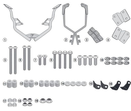 Adaptador parrilla yamaha t-max.560 20>