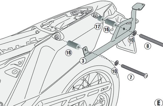 Adaptador parrilla ténéré 700 (19 > 20) y (21>)