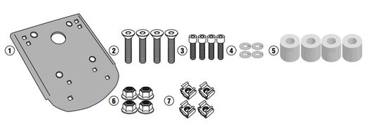Adaptador-top Suzuki V-Strom 250 (17 > 21)