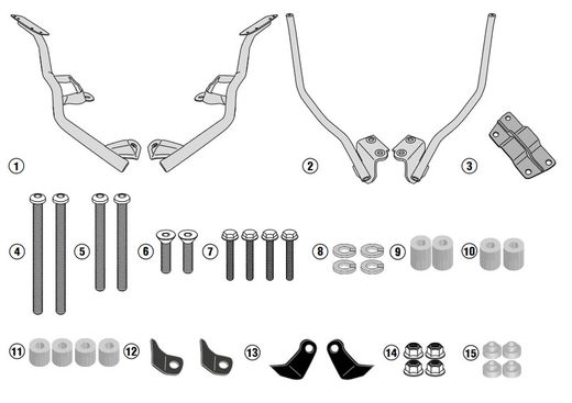 Adaptador parrilla givi yamaha.tmax 530 17>19