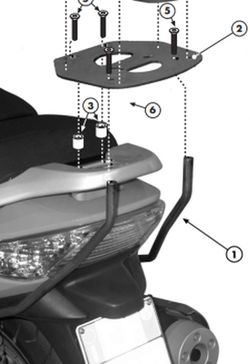 Adaptador-top Kymco Xciting 300i-500i R (09 > 14)