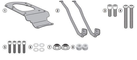 Adaptador-top Mp3 300 HPE (19>23) y  Mp3 Yourban 125-300 (11>18)