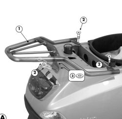 Soporte maleta vespa s/lx 05>14