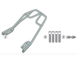Soporte maleta royal enfield interceptor 650 (19 > 21) givi sr9051